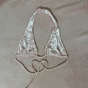 NWOT Laina Rauma Crush Halter Adjustable Bralette Pastel Pink Size Medium